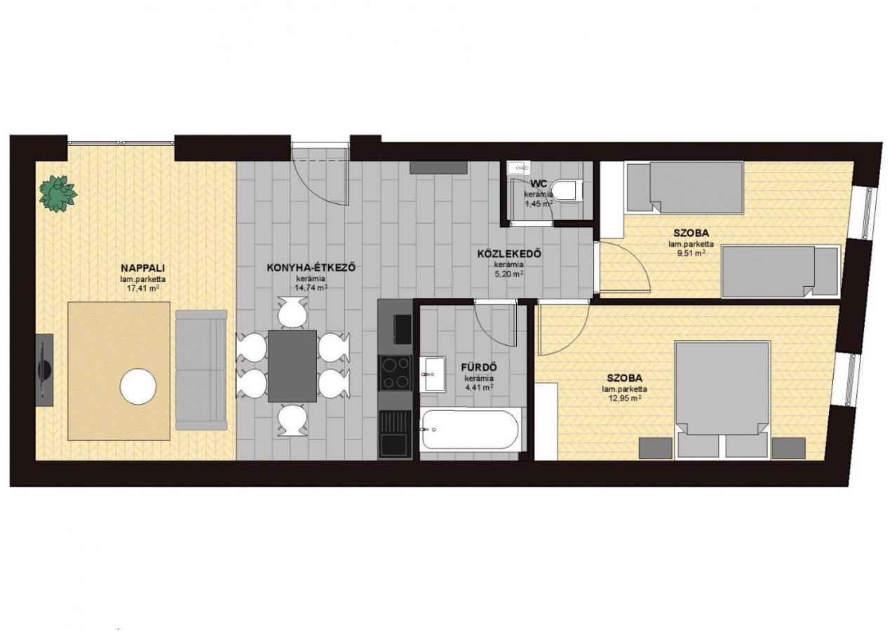 Dotis Apartman ตาตา ภายนอก รูปภาพ